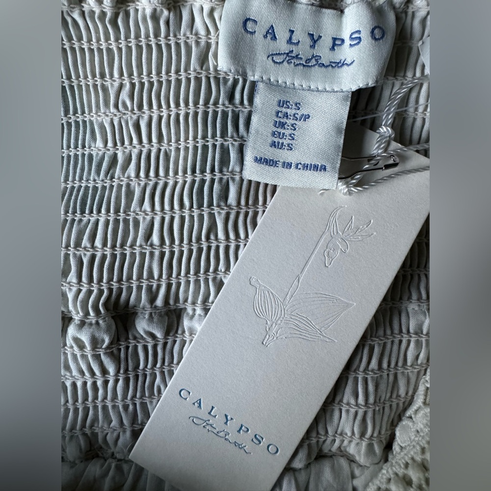 Calypso St. Barth Palm Print Maxi Dress - Picture 6 of 8